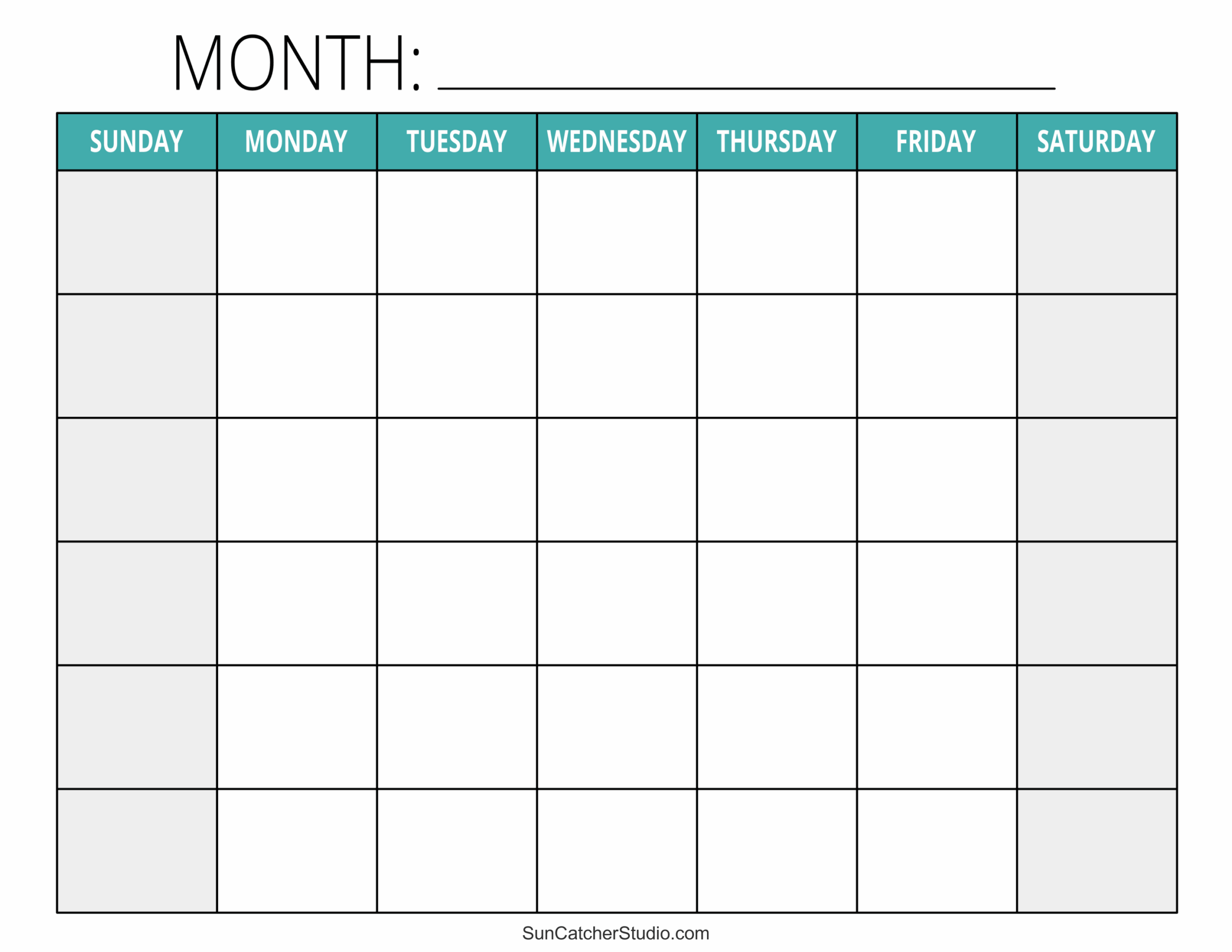 Free Printable Preschool Calendar Printouts