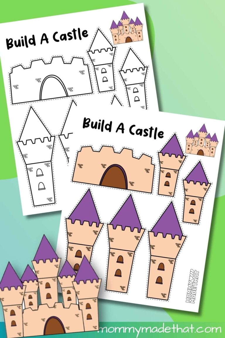 Build A Castle Craft Free Printable