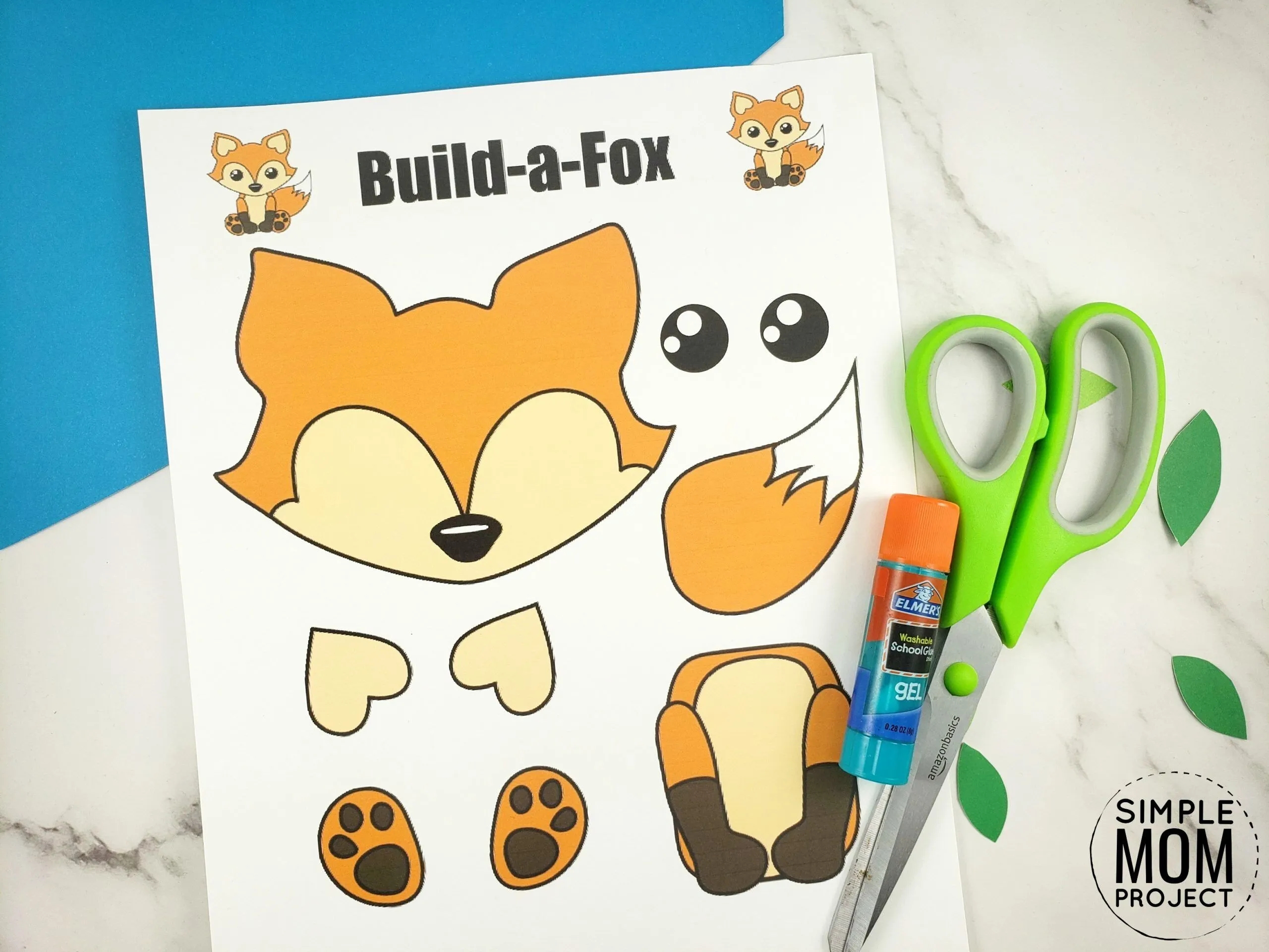 Build a Fox Craft For Kids With Free Printable Fox Templates Simple Mom Project