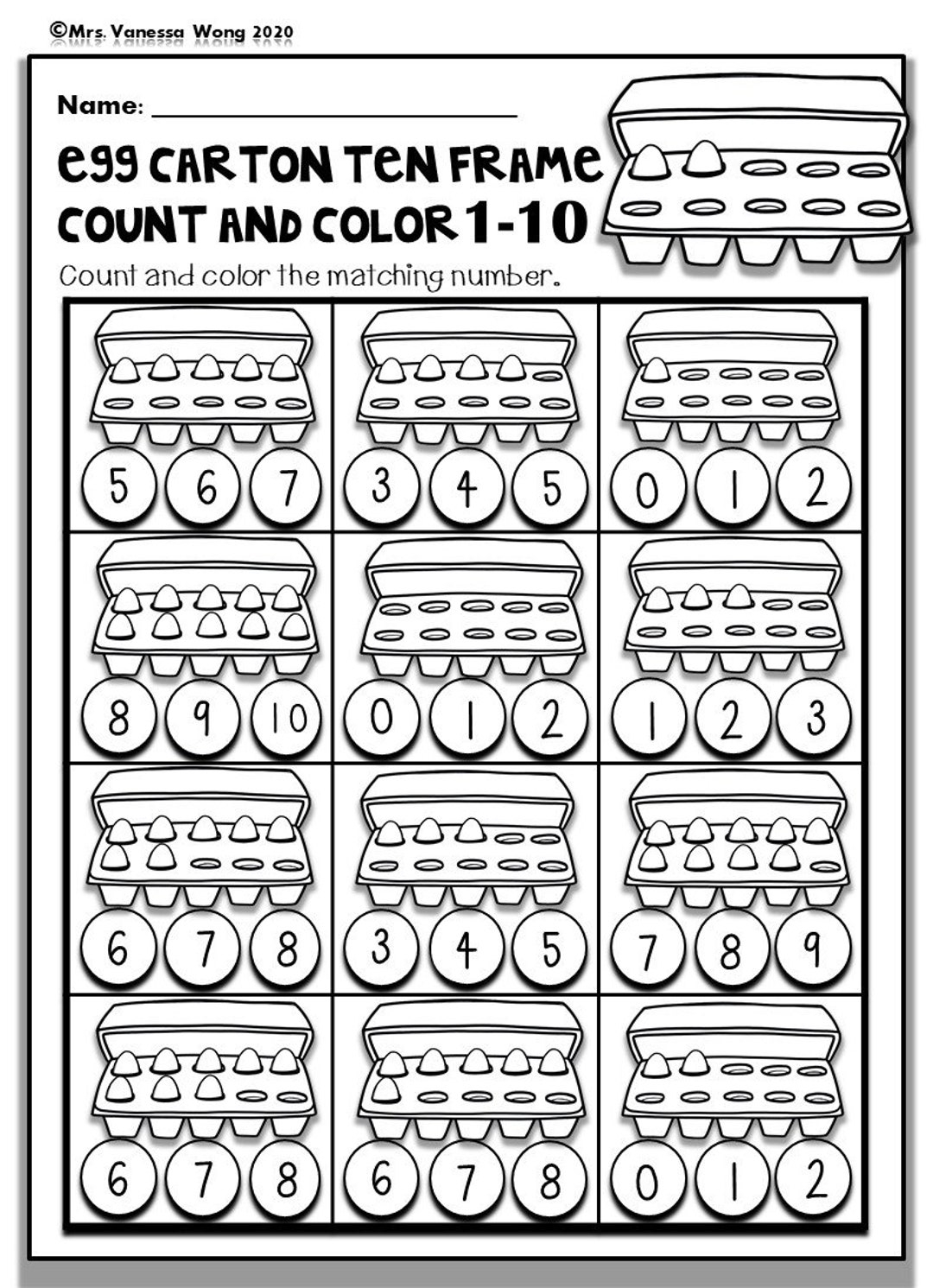 Buy Kindergarten Math Worksheets Numbers 1 10 Ten Frame Homeschooler Math Preschool Number Worksheets Homeschooler Number Worksheets Online In India Etsy