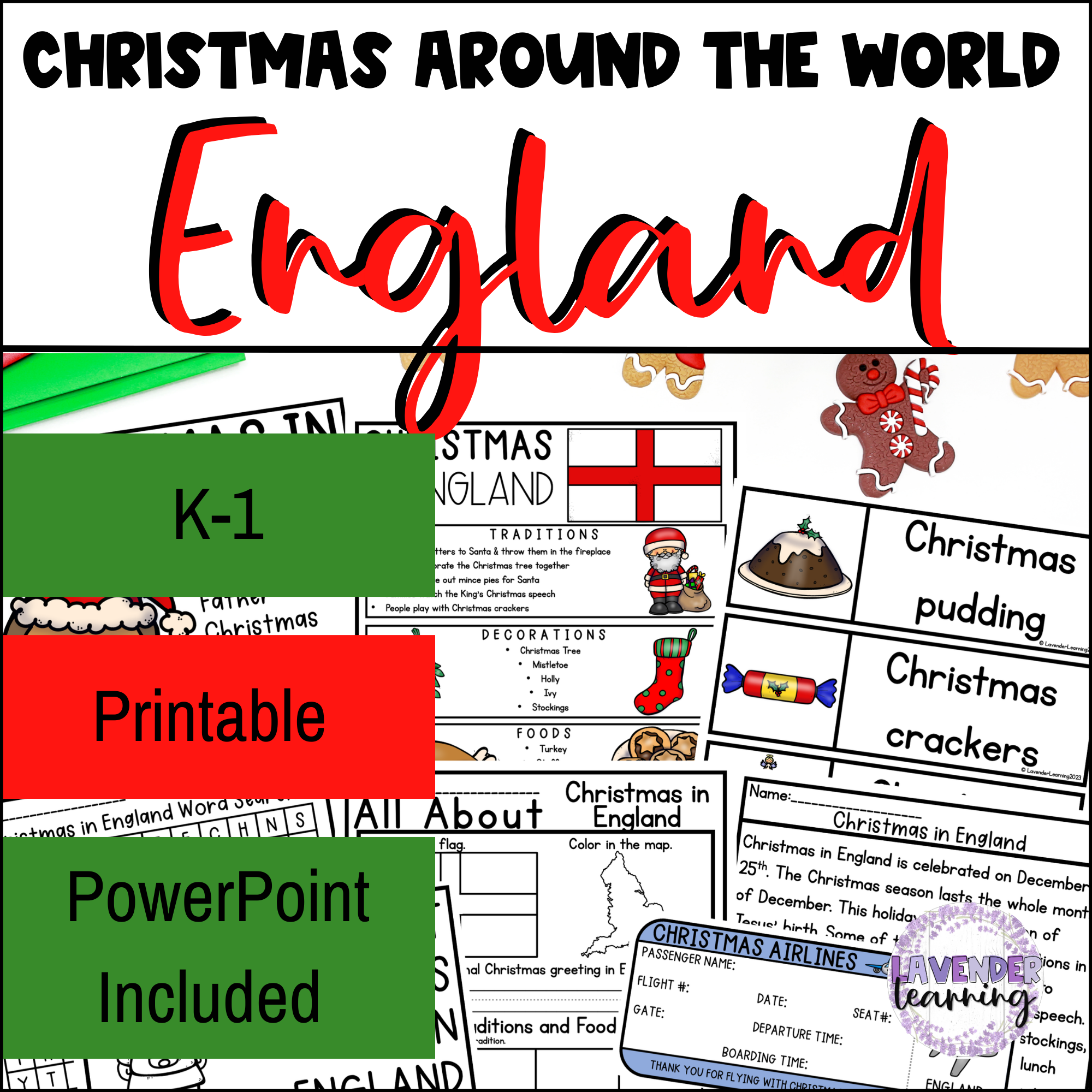 Christmas In England PowerPoint Worksheets Christmas Around The 