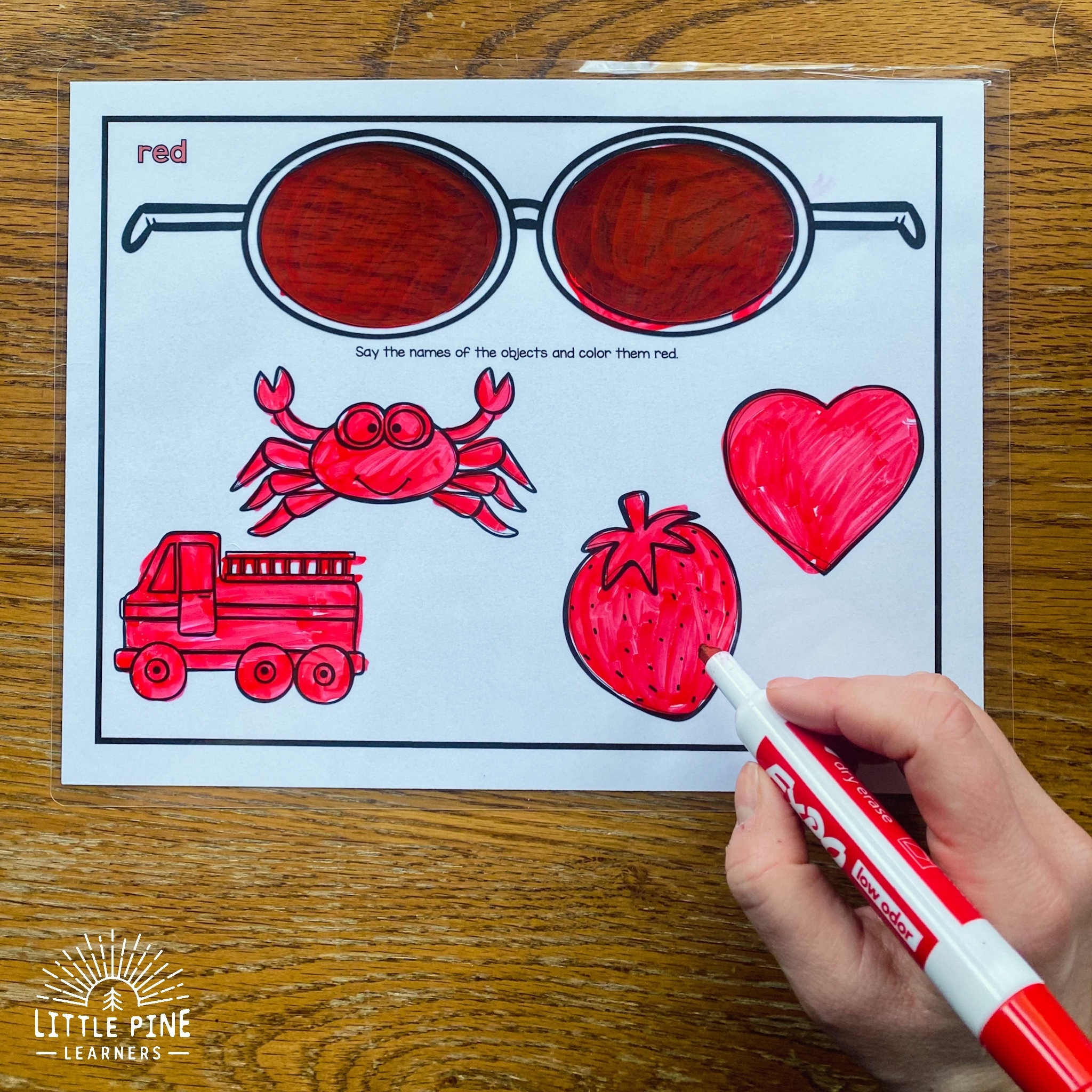 Color Activities For Kids With See Through Lenses Printable Little Pine Learners