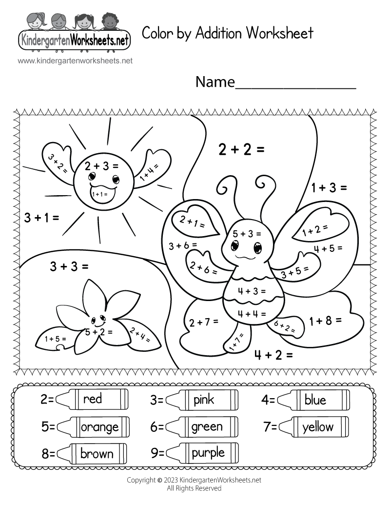 Math Addition Worksheets Free Printable