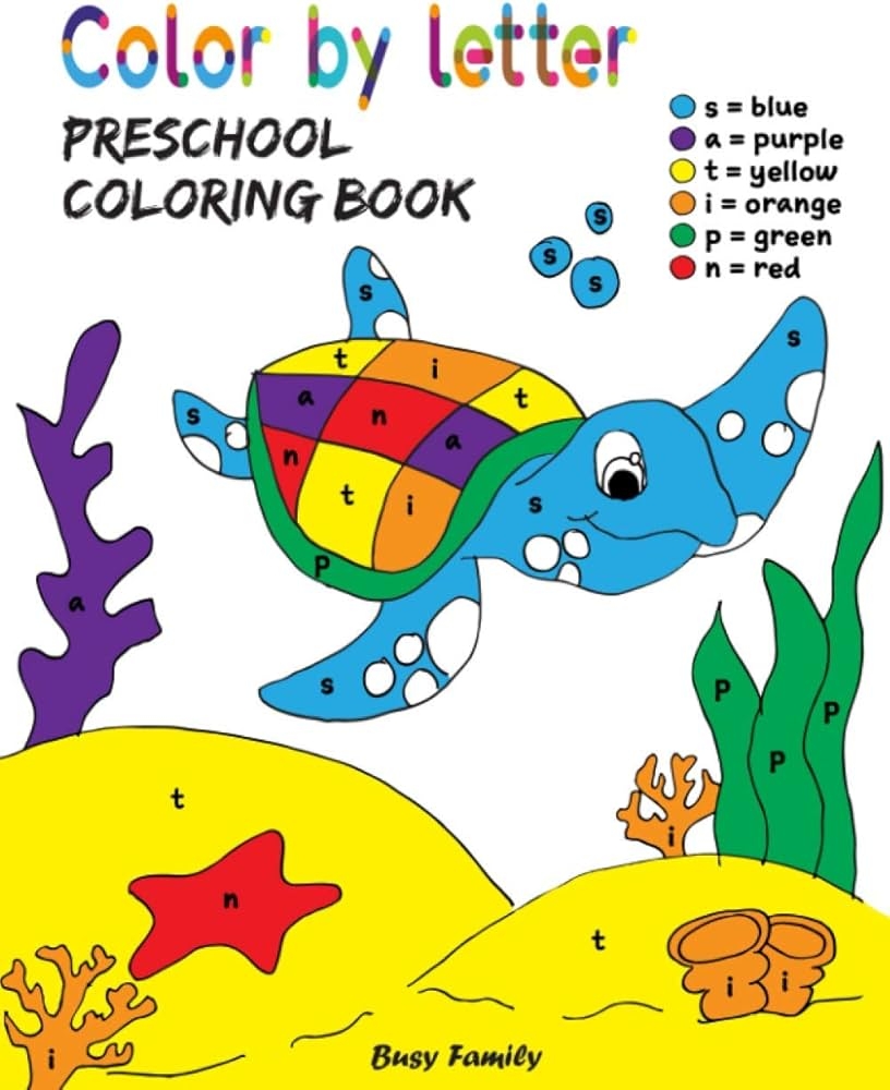 Color By Letter Preschool Coloring Book Color By Letter For Kids Ages 3 5 Simple Alphabet Coloring Book For Preschool 80 Coloring Pages Of For 