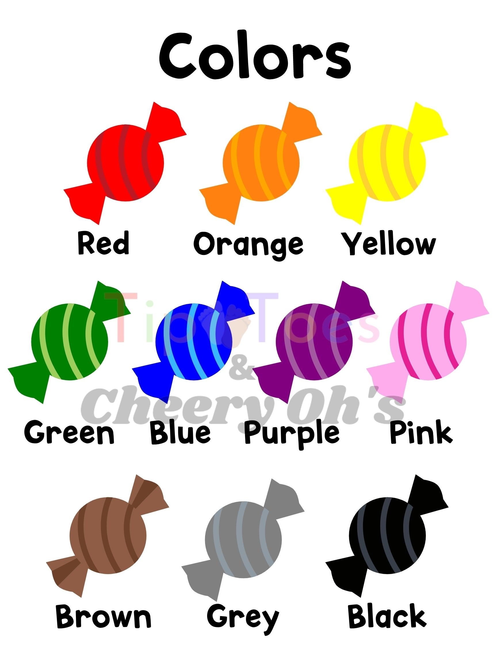 Color Chart Colors Printable Classroom Poster Homeschool Printable Classroom Decor Learning And School Preschool Printable Etsy