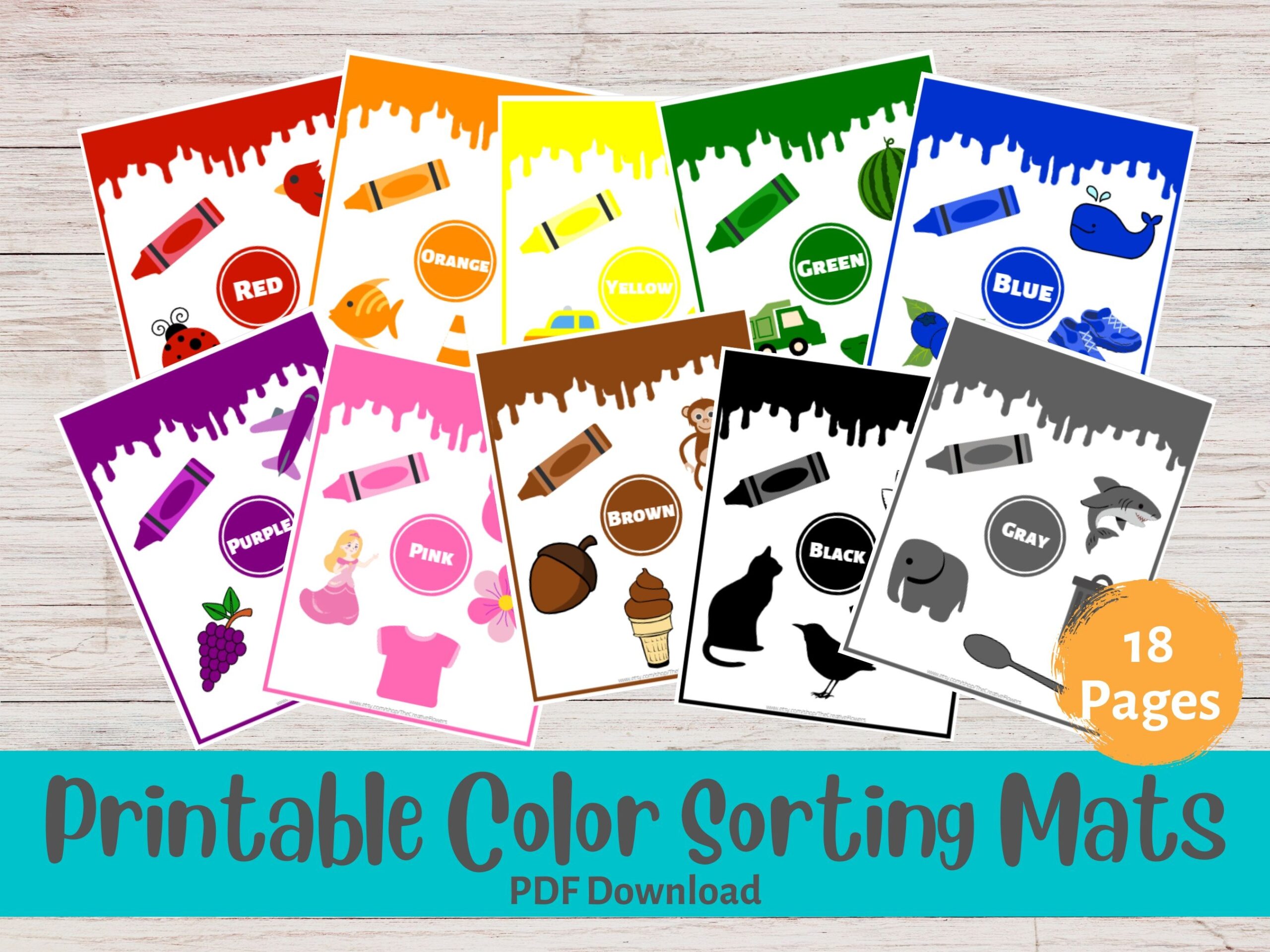 Preschool Colors Printables Bookb
