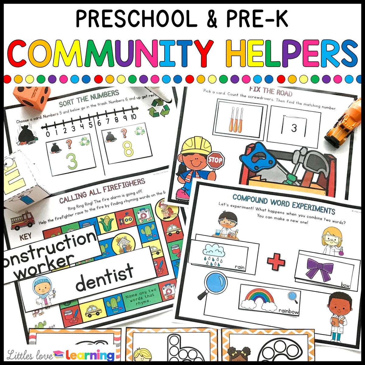 COMMUNITY HELPERS PRESCHOOL ACTIVITY PACK