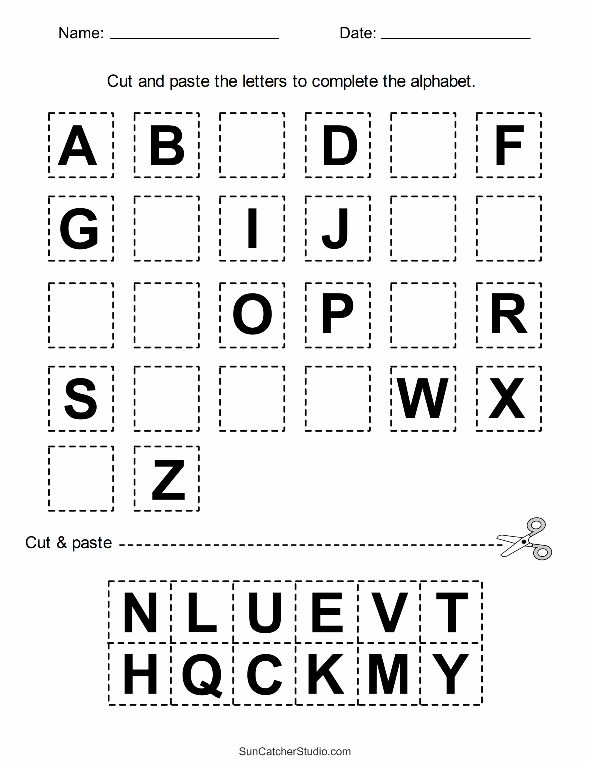 Kindergarten Learning Worksheets Free Print