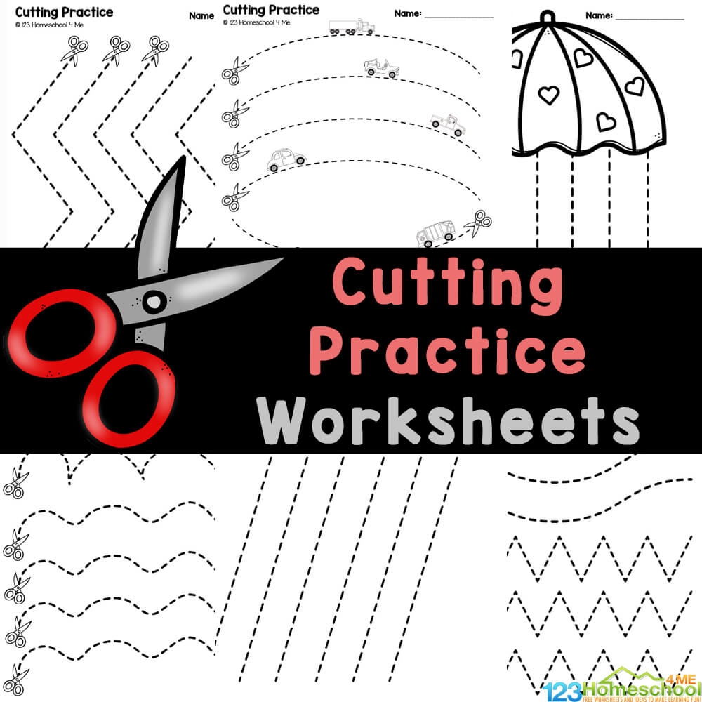 Preschool Cutting Practice Printable