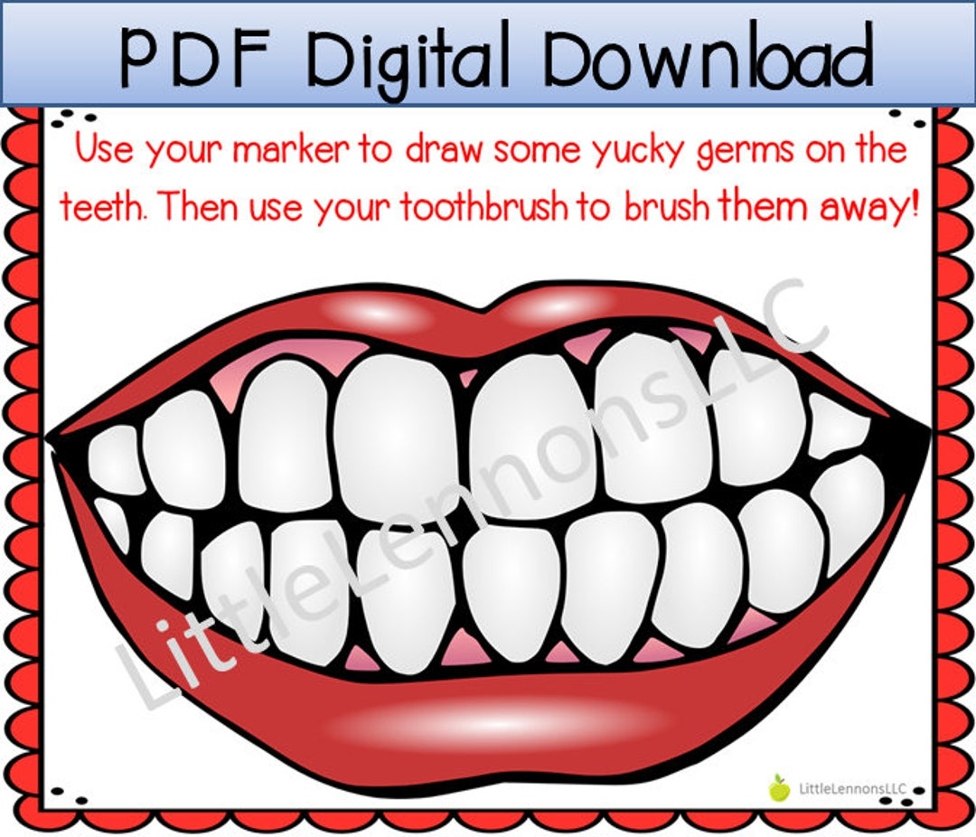 Preschool Dental Care Book Printable