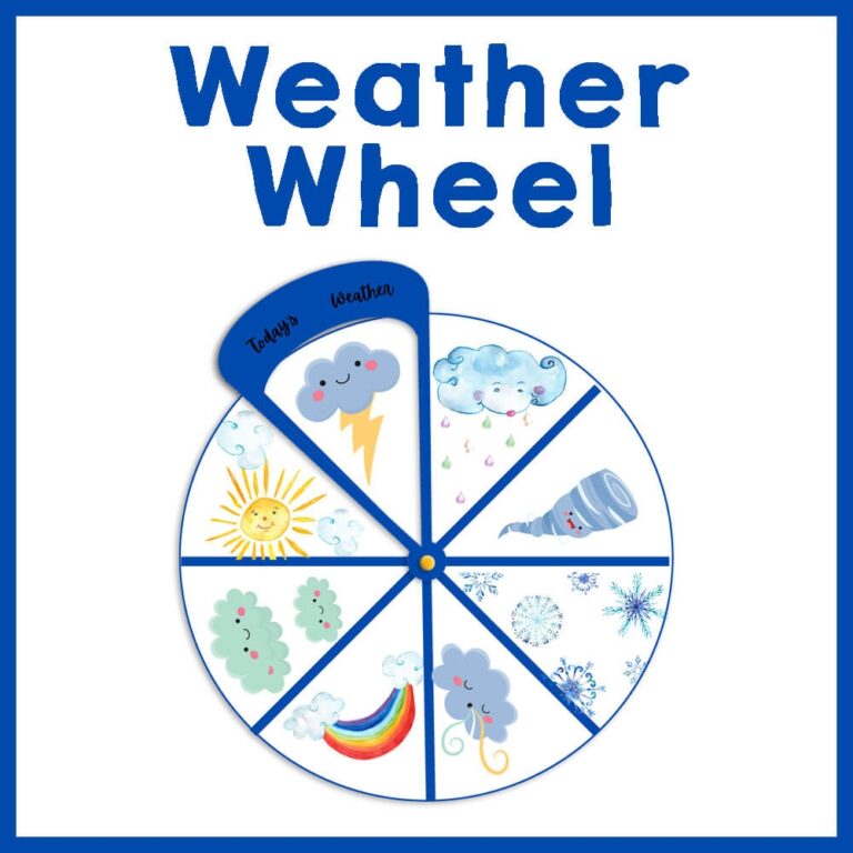 DIY Printable Weather Wheel Royal Baloo