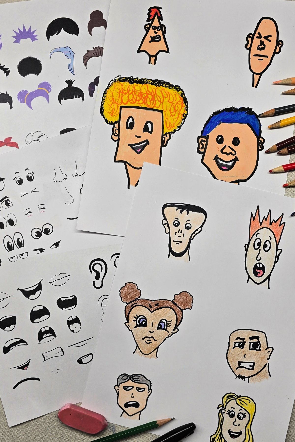 Drawing Cartoon Faces Art Project For Kids Kids Activities Blog