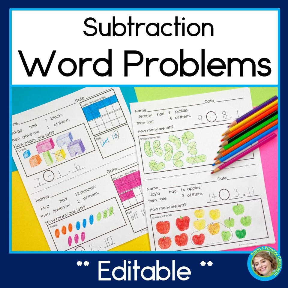Free Programable Subtraction Worksheets For Kindergarten