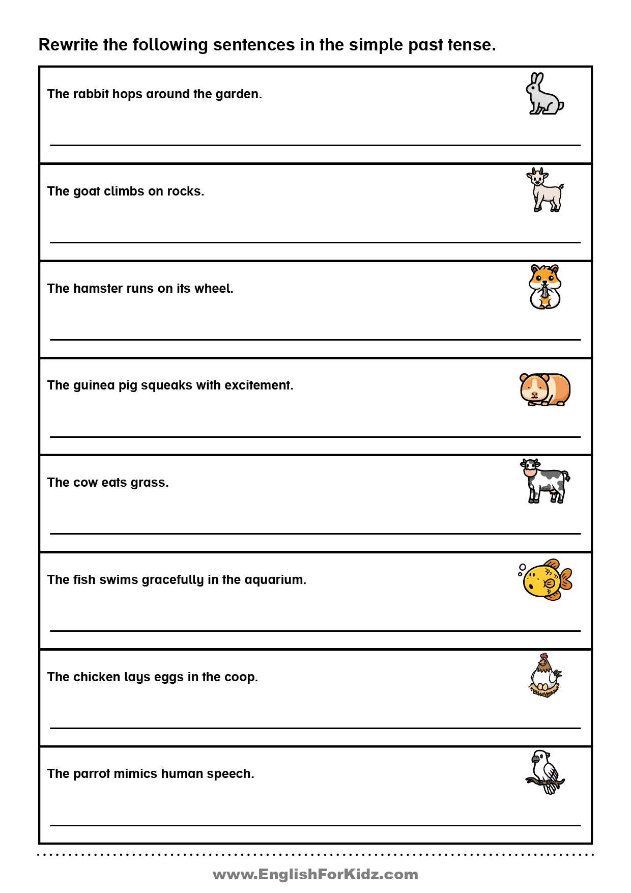 English For Kids Step By Step Simple Past Tense Reading Comprehension