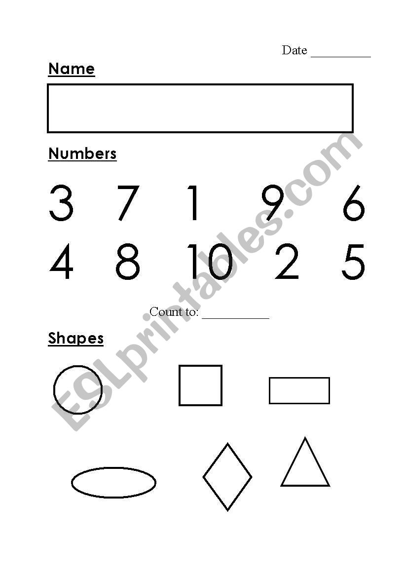 English Worksheets Kindergarten Assessment Worksheets Library