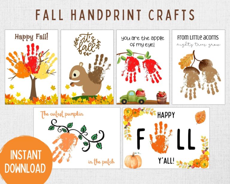 Fall Handprint Craft Bundle Fall Preschool Craft Fall Craft Kids Toddler Art Activity Autumn Craft Kid Fall Homeschool Printable Etsy Australia