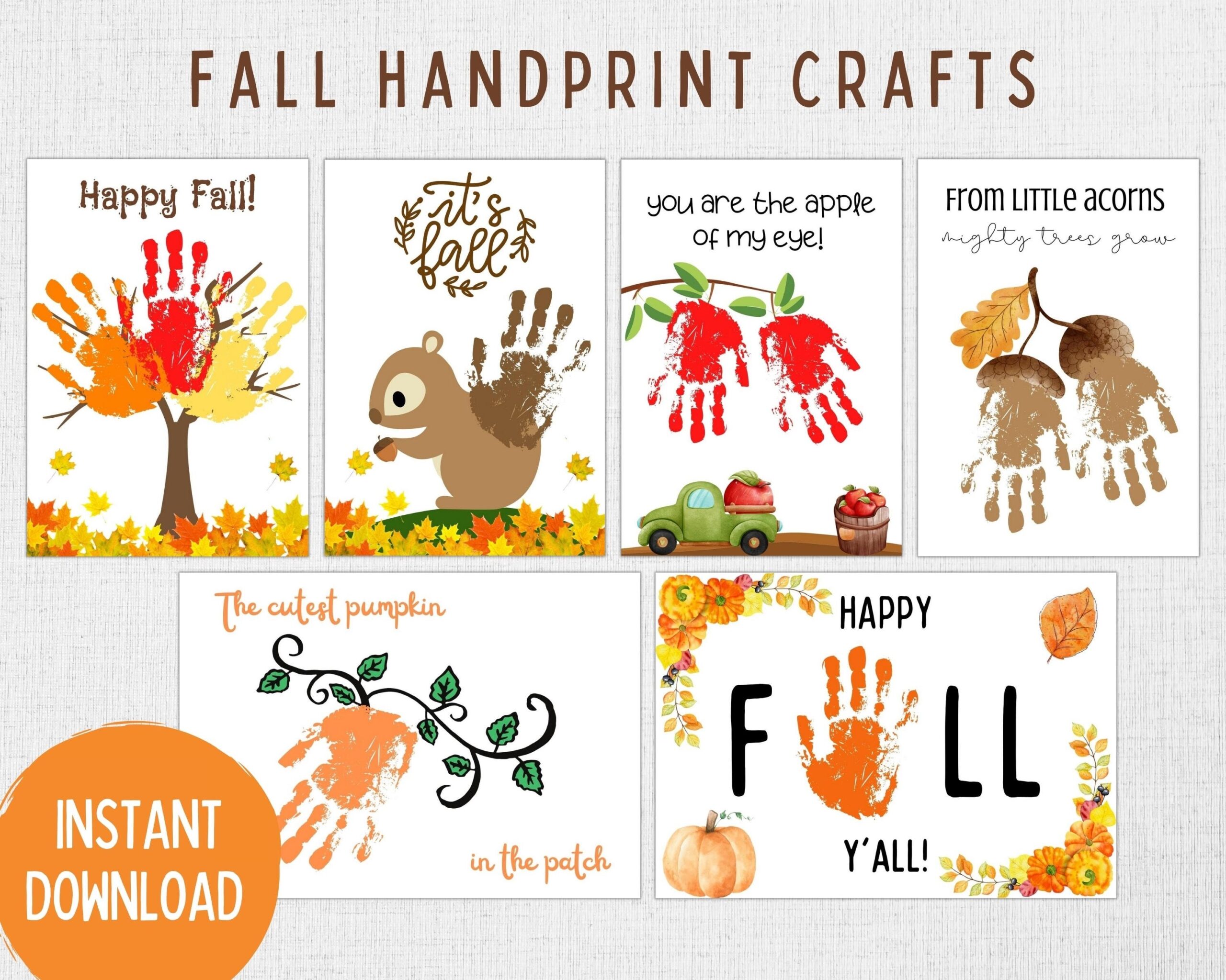 Fall Handprint Craft Bundle Fall Preschool Craft Fall Craft Kids Toddler Art Activity Autumn Craft Kid Fall Homeschool Printable Etsy Australia