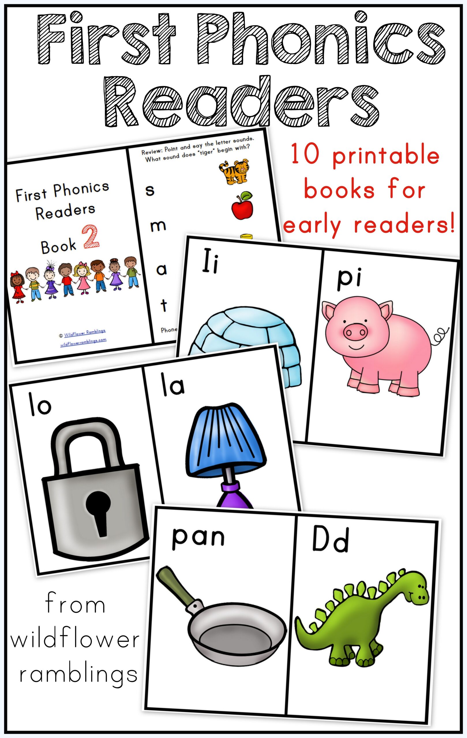 First Phonics Readers Book 1 Wildflower Ramblings
