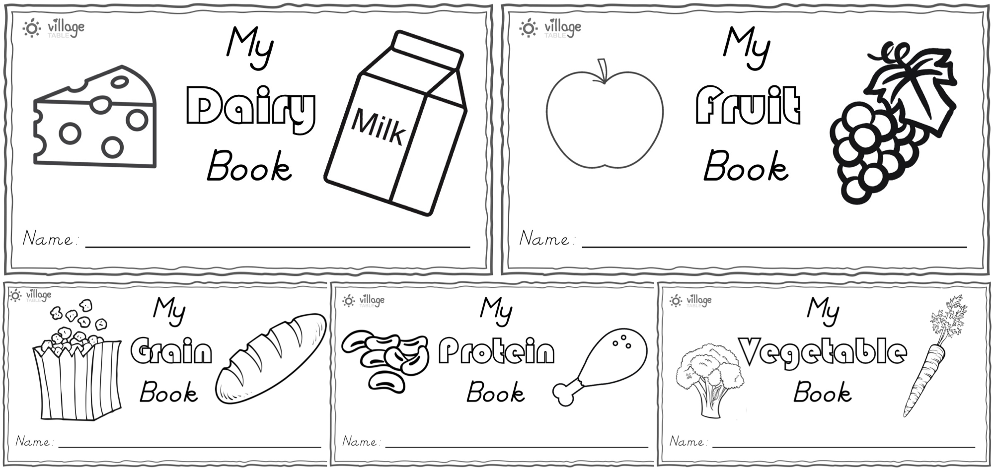 Printable Dairy Products For Preschoolers