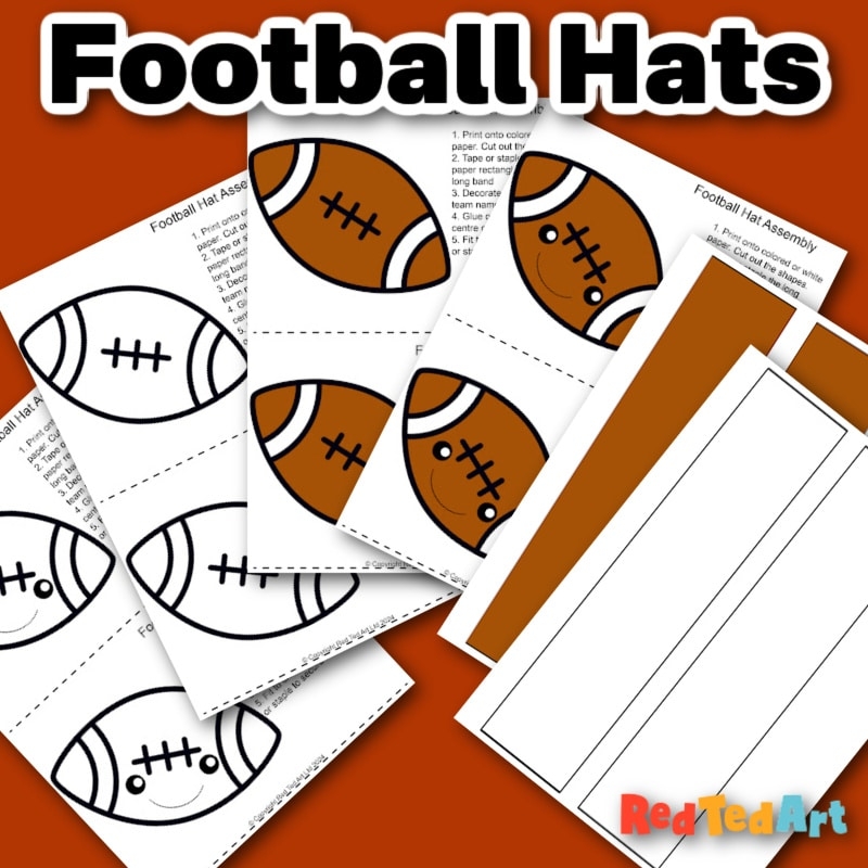 Football Headband Printable Craft For Super Bowl Red Ted Art Football Headband Printable Craft For Super Bowl Red Ted Art