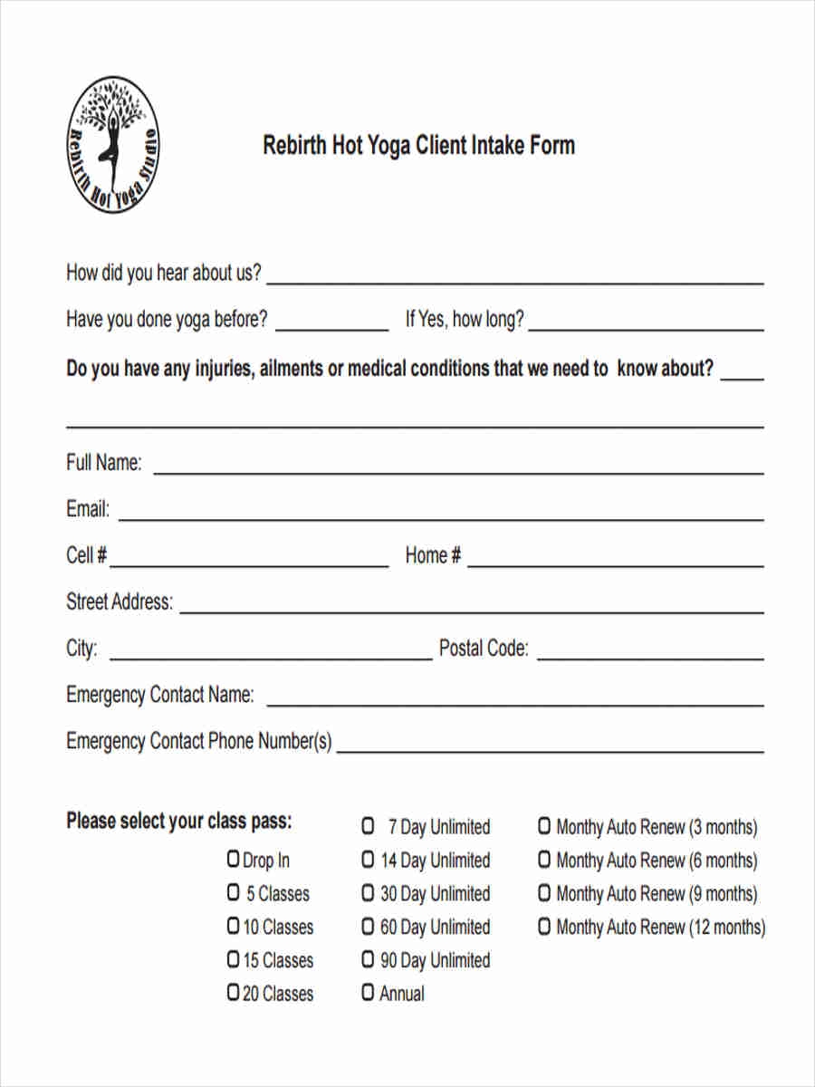 FREE 11 Yoga Waiver Form Samples PDF MS Word Google Docs