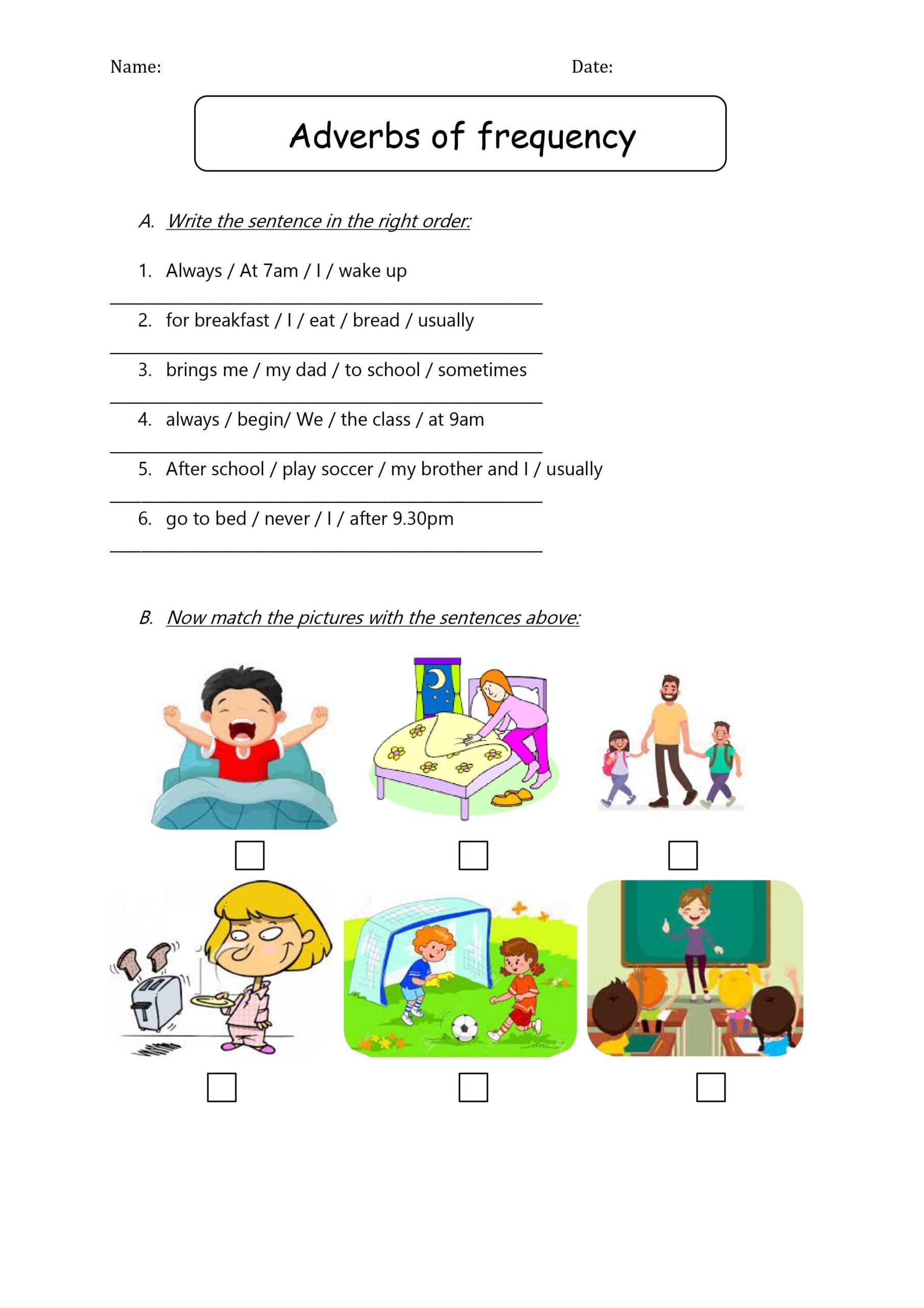 Free Adverbs Of Frequency Worksheet Download Free Adverbs Of 