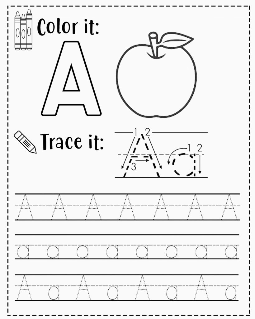 The Alphabet Tracing Worksheets