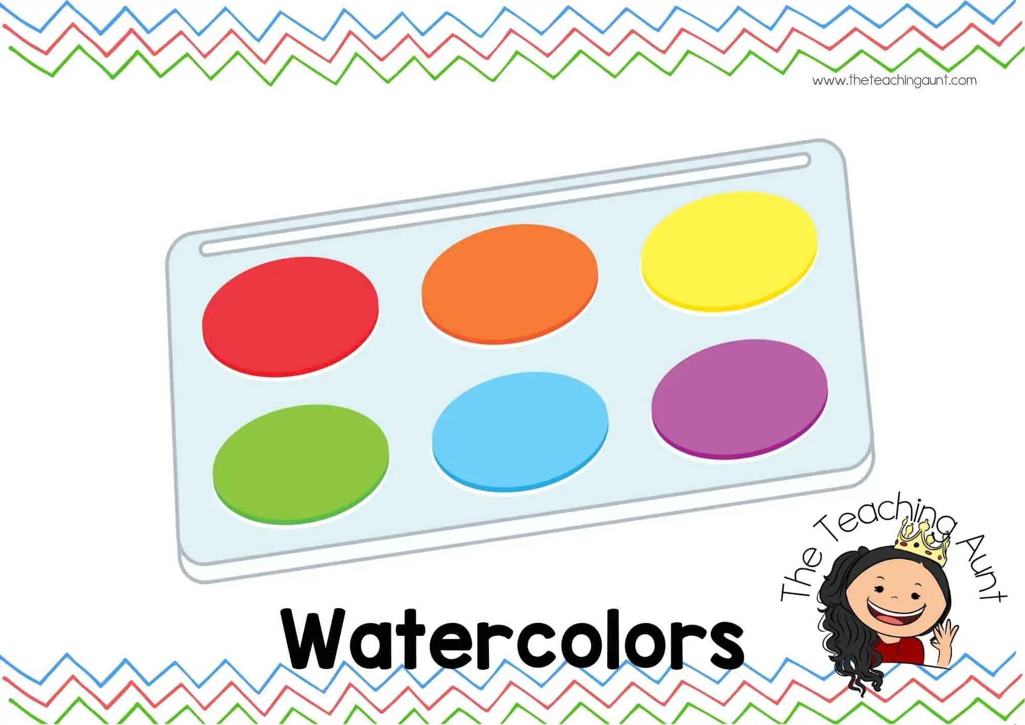 Printable Color Labels Preschool