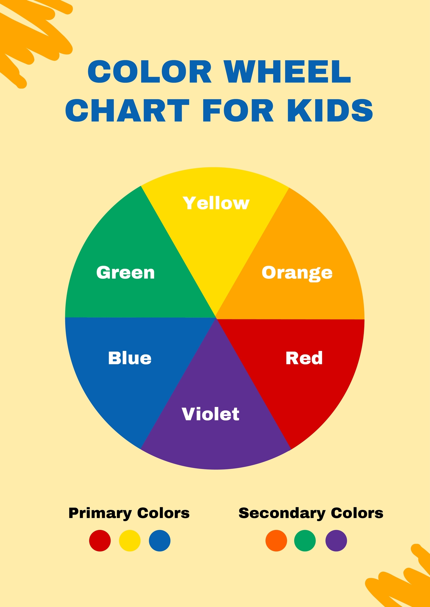 Preschool Printable Color Chart