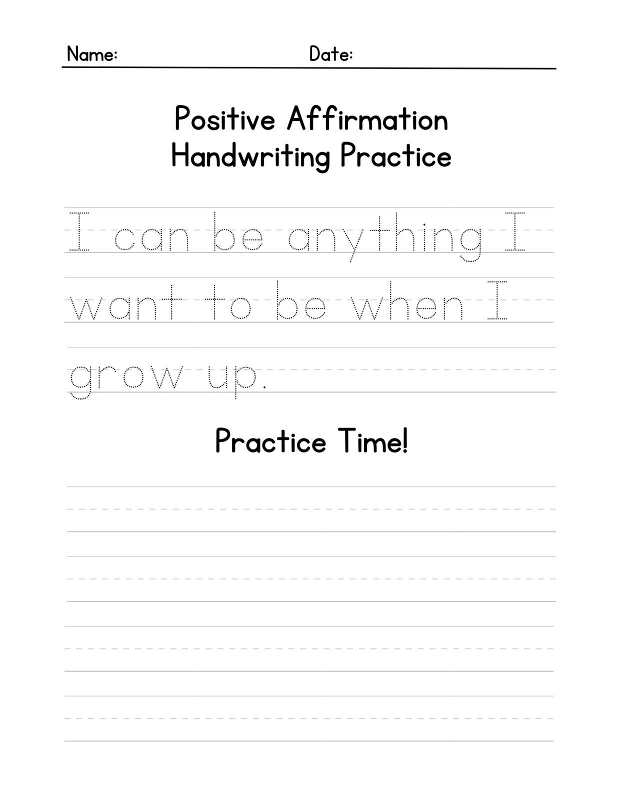 Kindergarten Writing Worksheet Free
