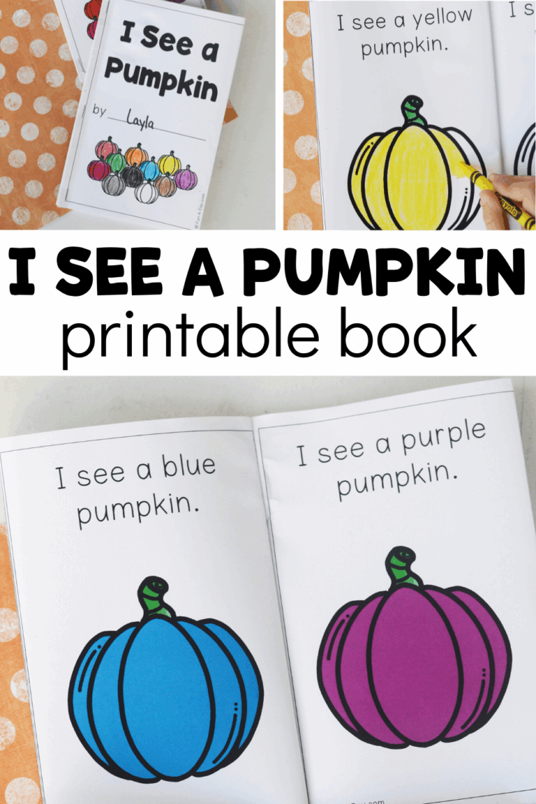 Free I See A Pumpkin Printable Book Fun A Day