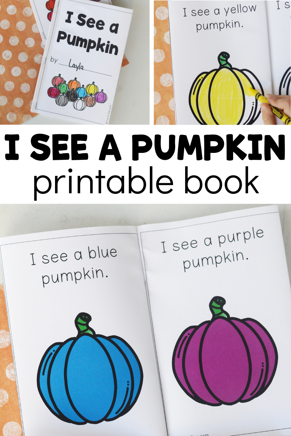 Free I See A Pumpkin Printable Book Fun A Day Free I See A Pumpkin Printable Book Fun A Day