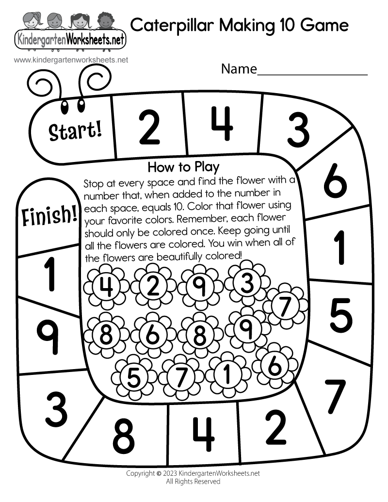 Free Kindergarten Game Worksheet Download Free Kindergarten Game Worksheet Png Images Free Worksheets On Clipart Library