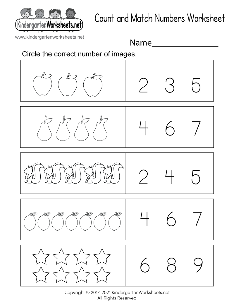 Free Kindergarten Math Worksheets By My Teaching Pal Worksheets Library Worksheets Library