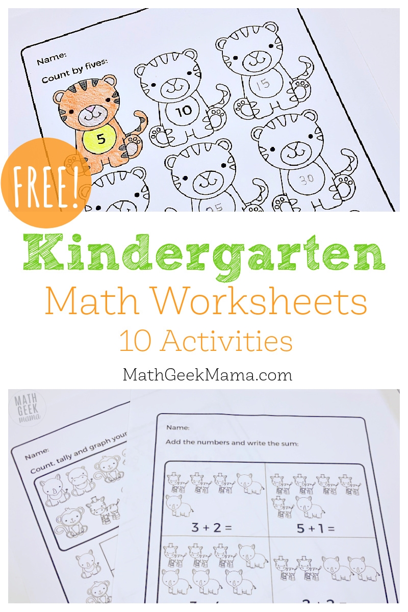 Practice Math Worksheets For Kindergarten