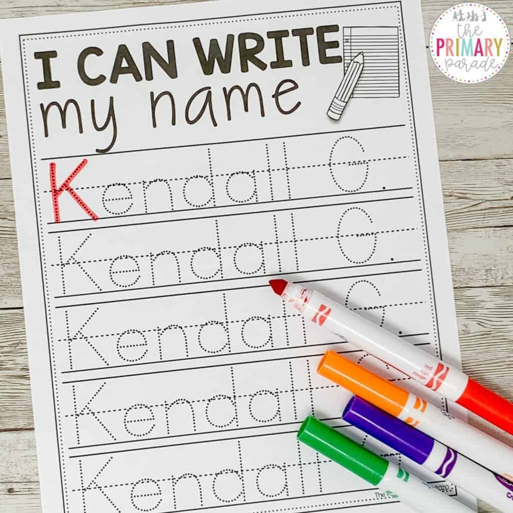 Preschool Name Tracing Printables Preschool Name Tracing Printables