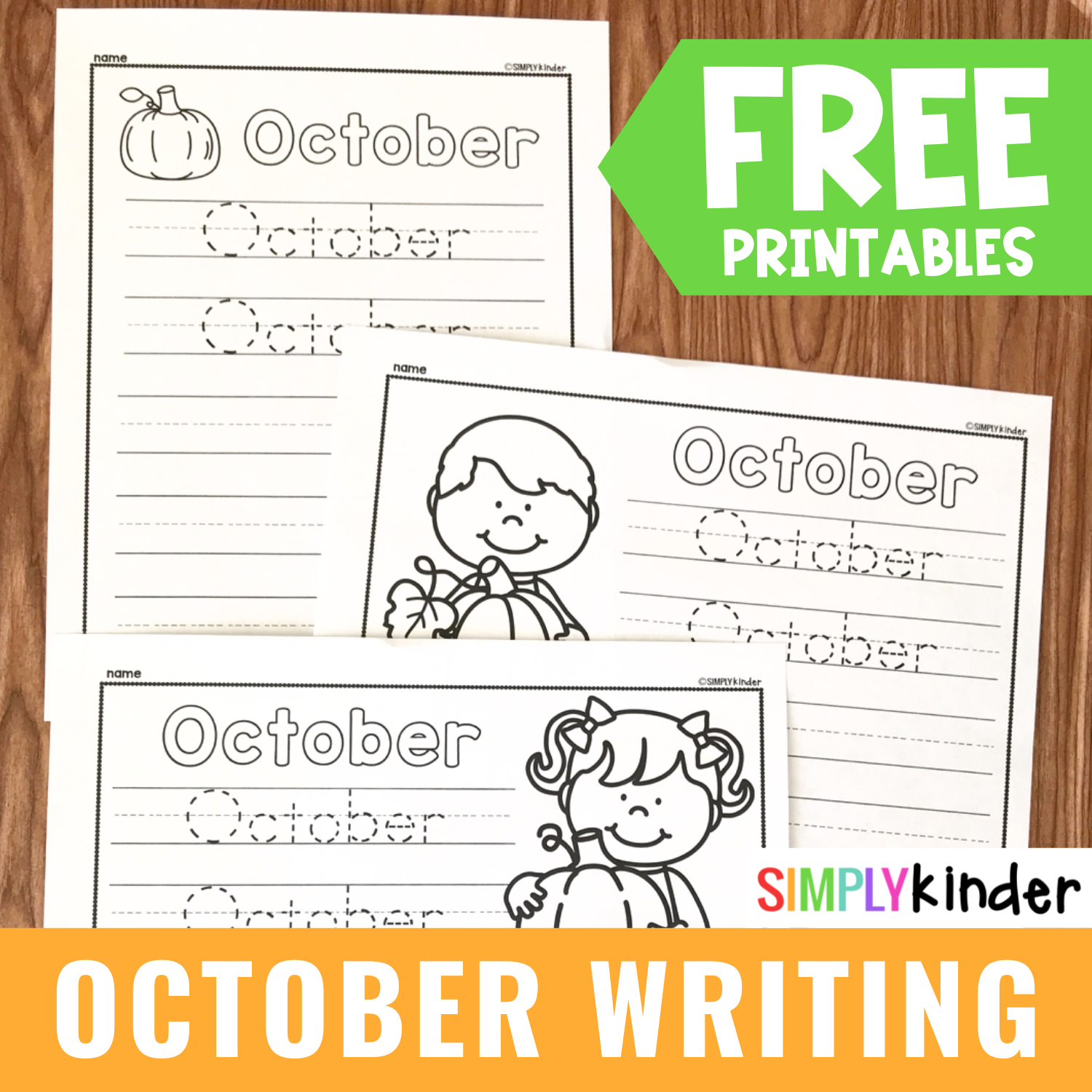 Free October Printable Simply Kinder
