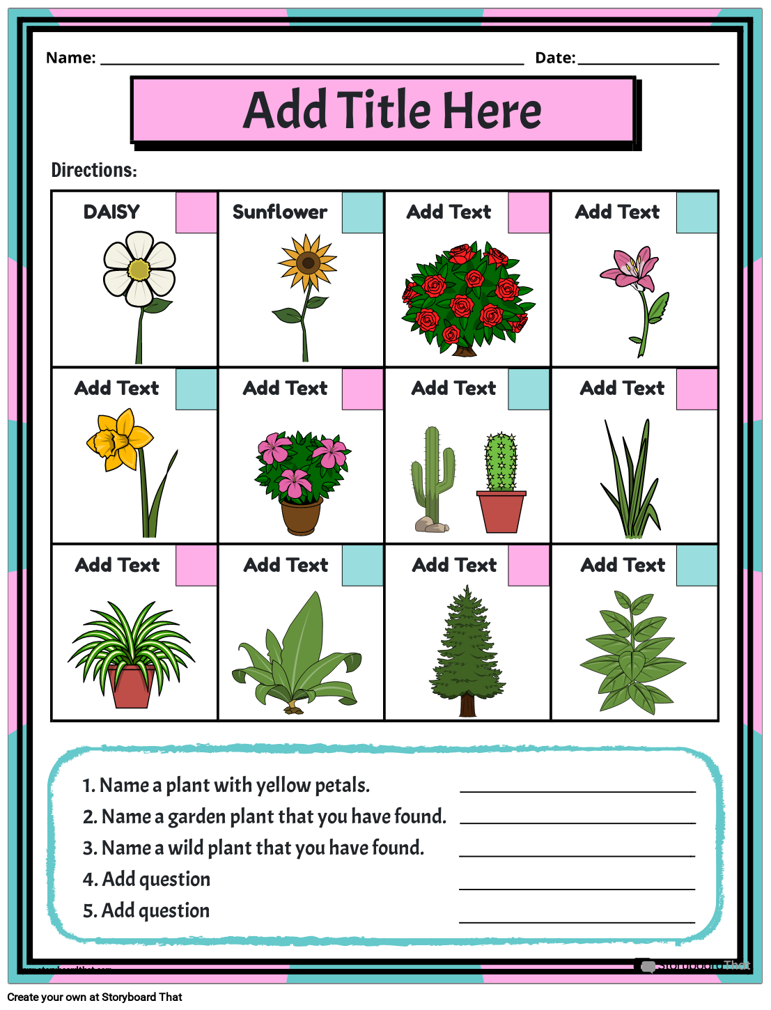 Free Plant Worksheets Easy Custom Design Worksheets Library