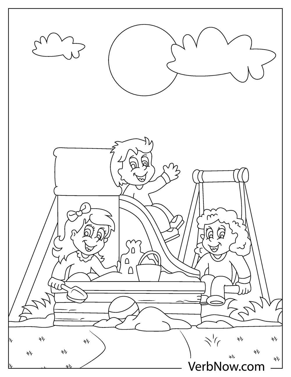 Free PLAYGROUND Coloring Pages For Download Printable PDF Free PLAYGROUND Coloring Pages For Download Printable PDF