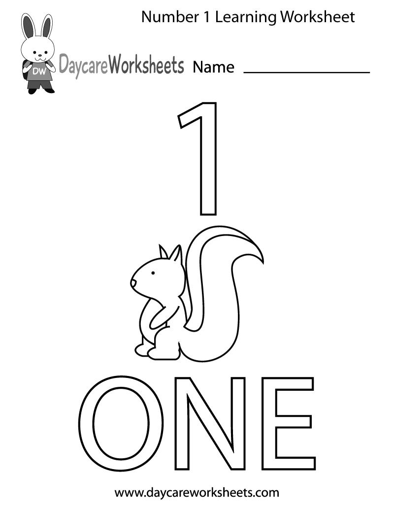 Preschool Printable Numbers