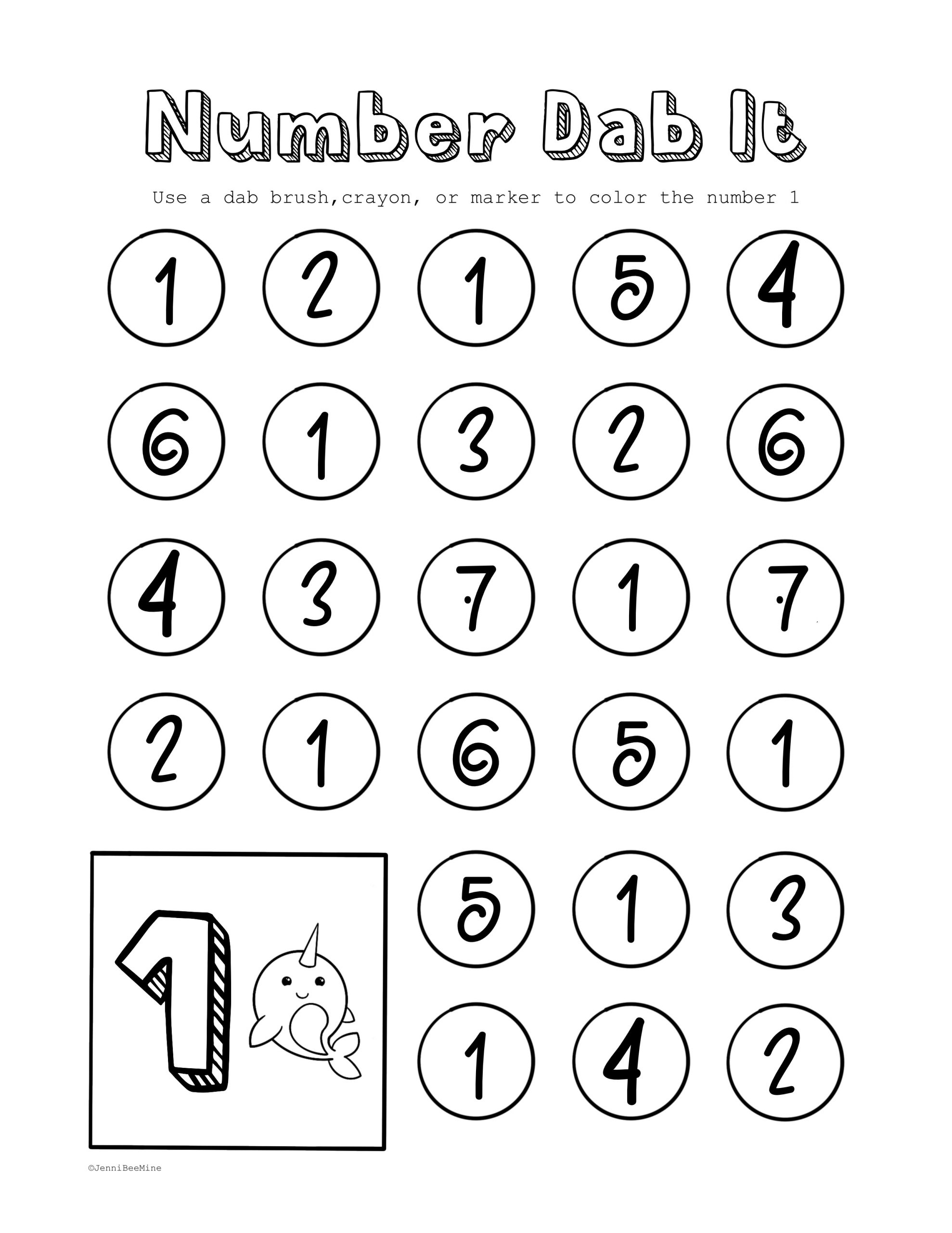 Printable Free Preschool Pages