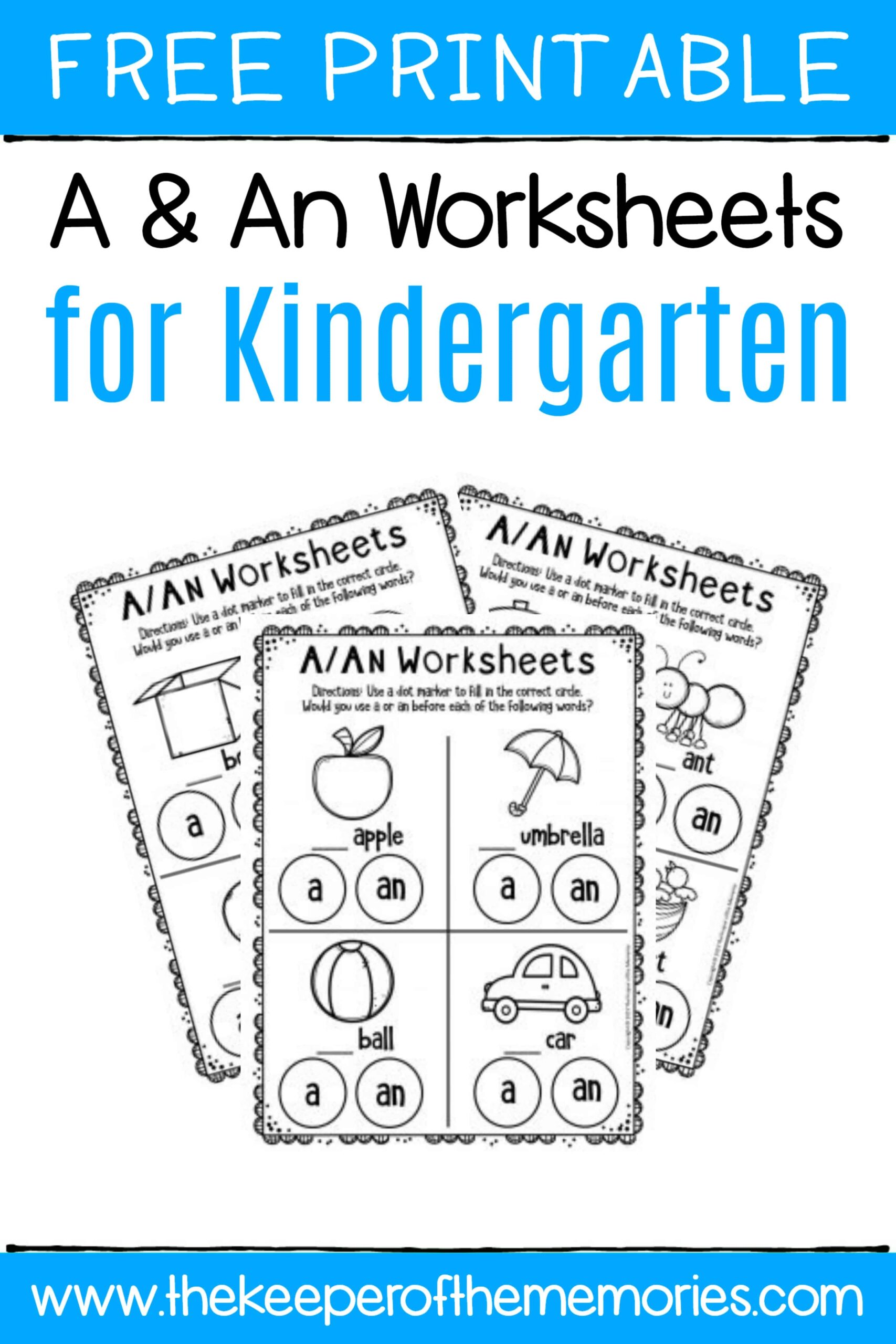 Printable Worksheets For Kindergarten Free