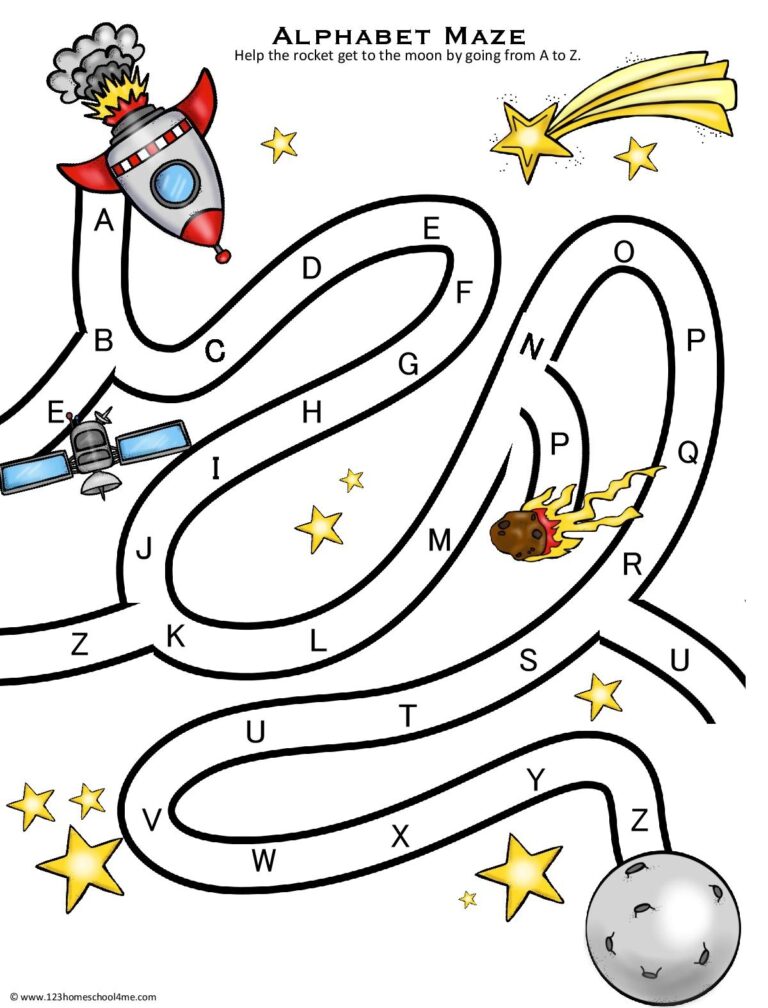 FREE Printable ABC Alphabet Mazes For Pre k And Kindergarten