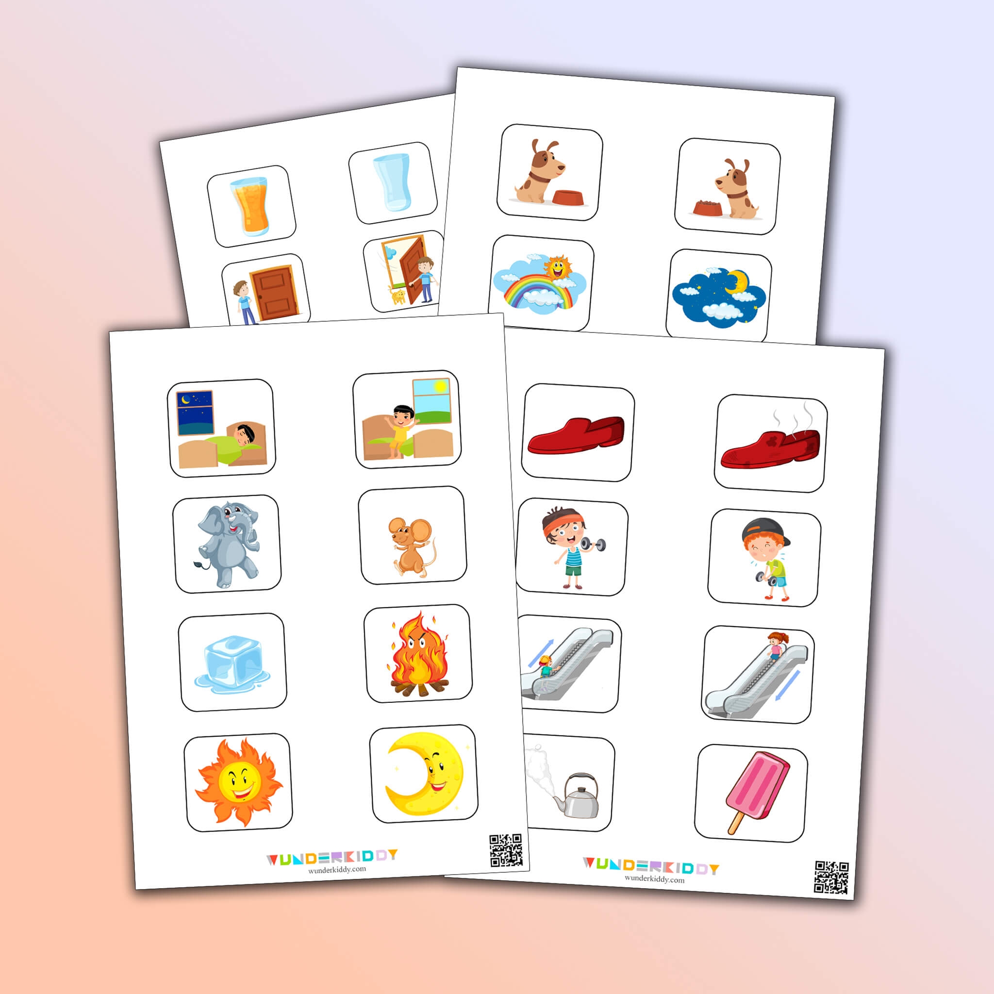 Free Printable Activity For Kindergarten Match The Opposites
