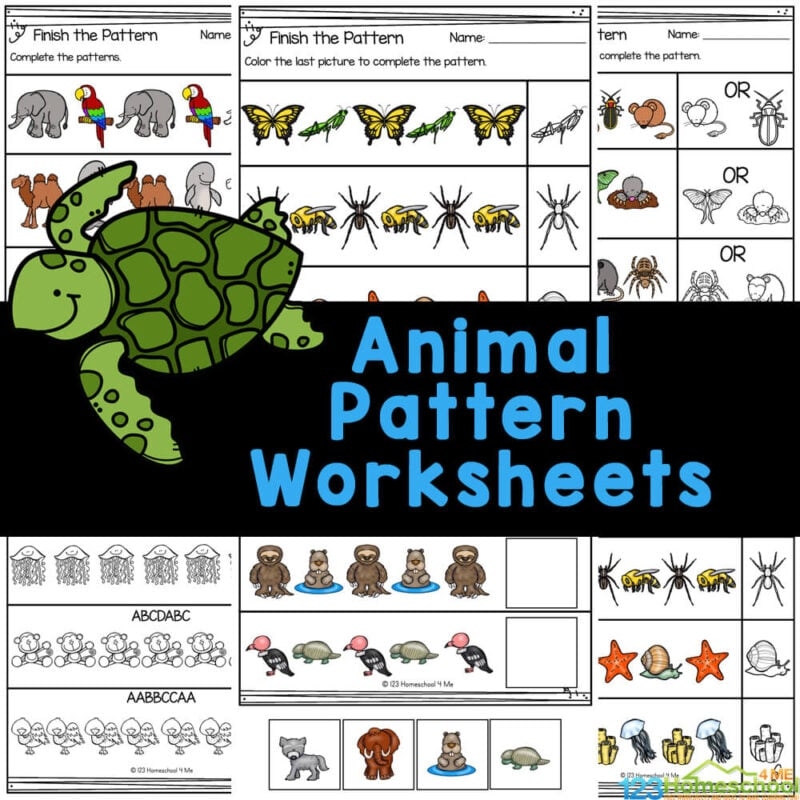 Pattern Worksheets For Kindergarten Free Printable