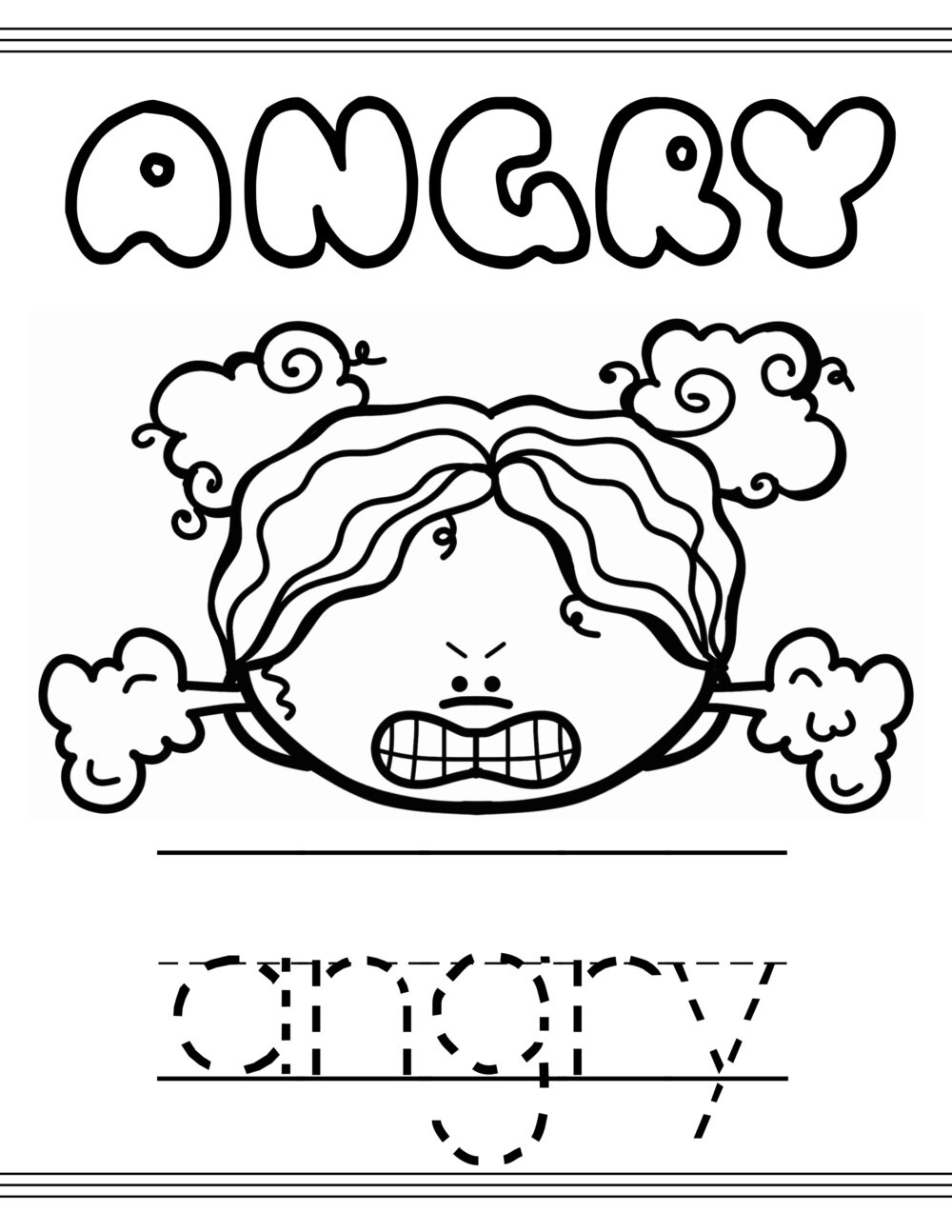 Printable Emotion Faces For Preschool