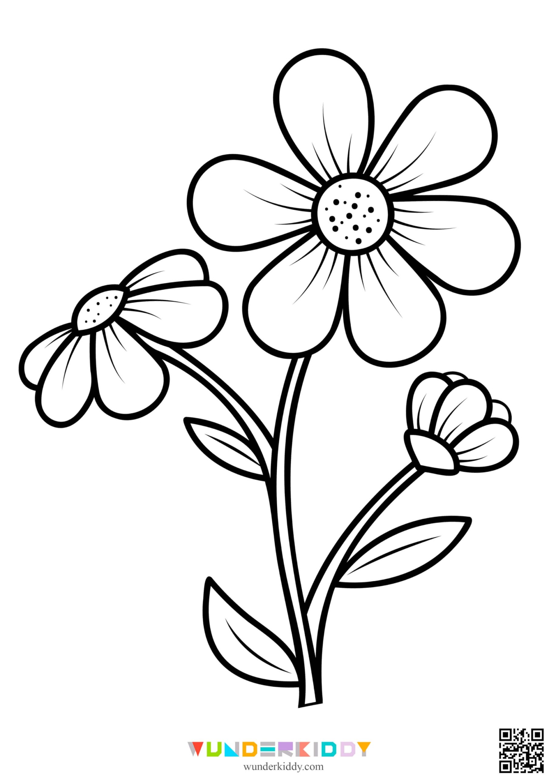 Free Printable Preschool Flower Coloring Pages