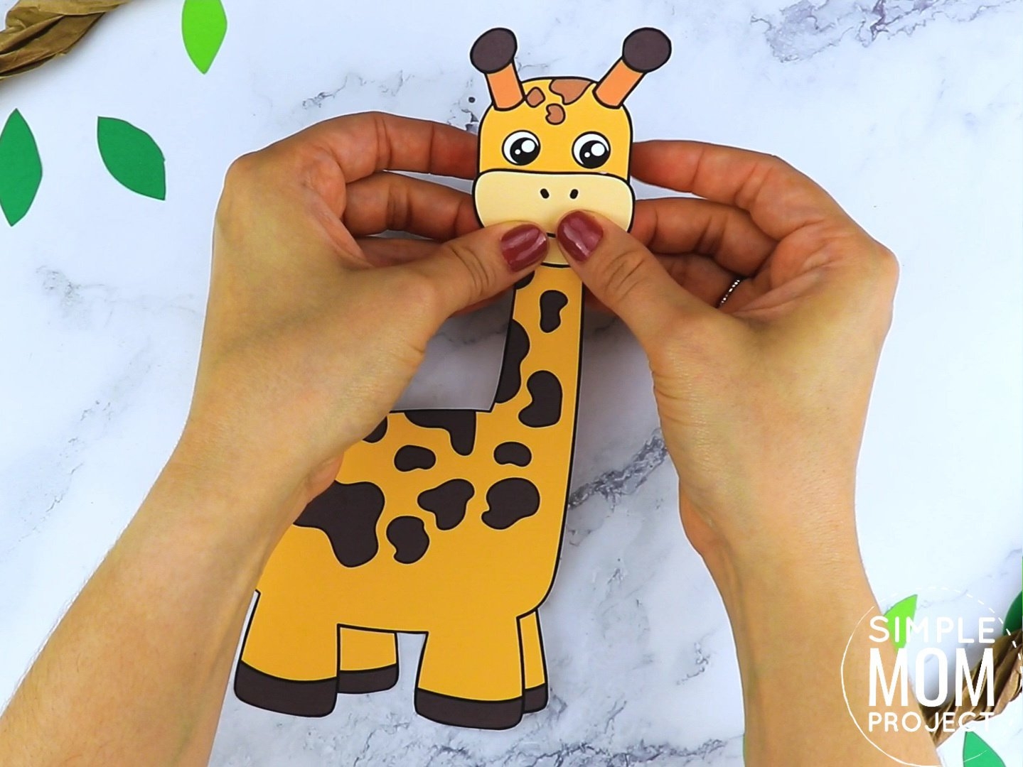 Giraffe Craft Preschool Printable