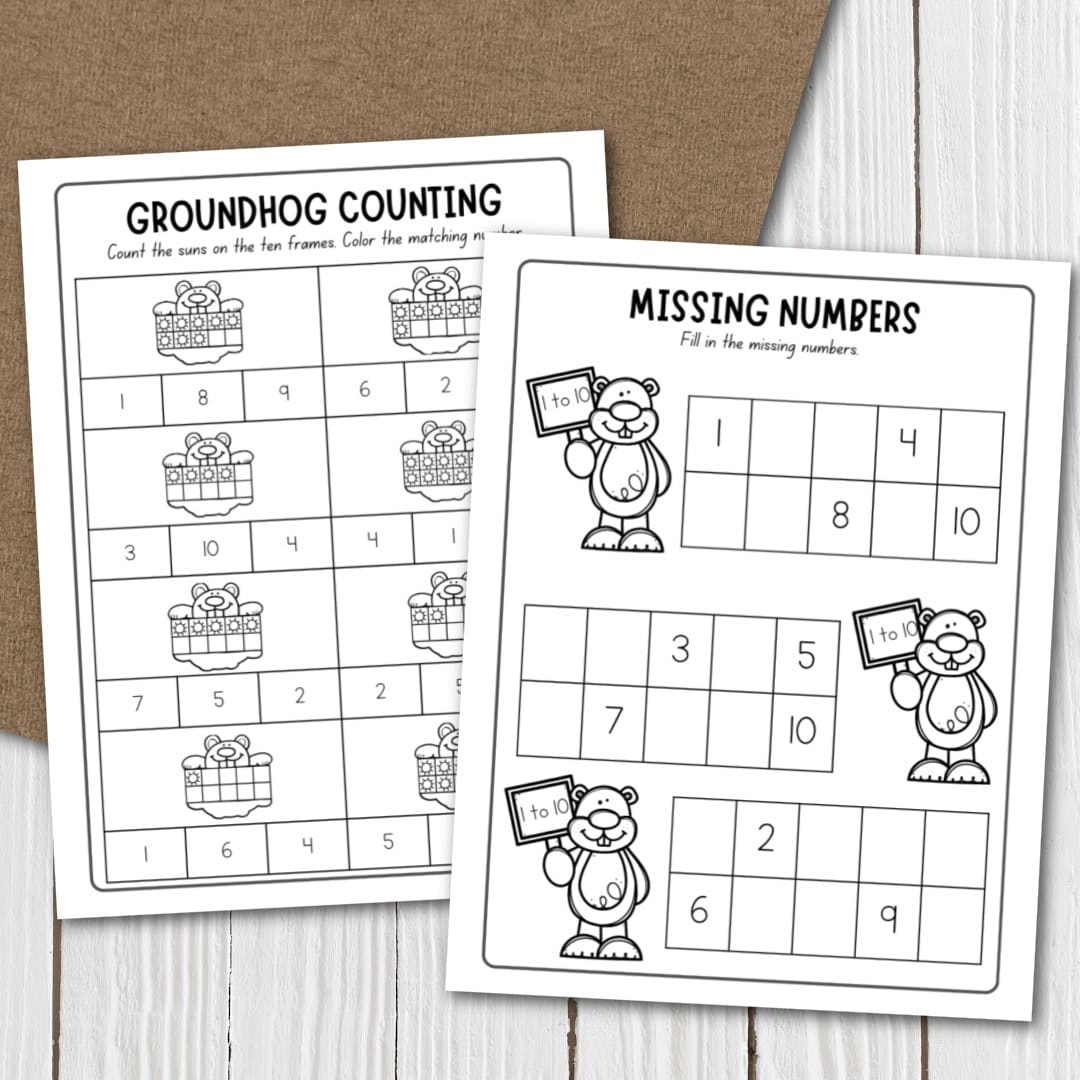Free Printable Groundhog Day Math Worksheets For Preschool Free Printable Groundhog Day Math Worksheets For Preschool