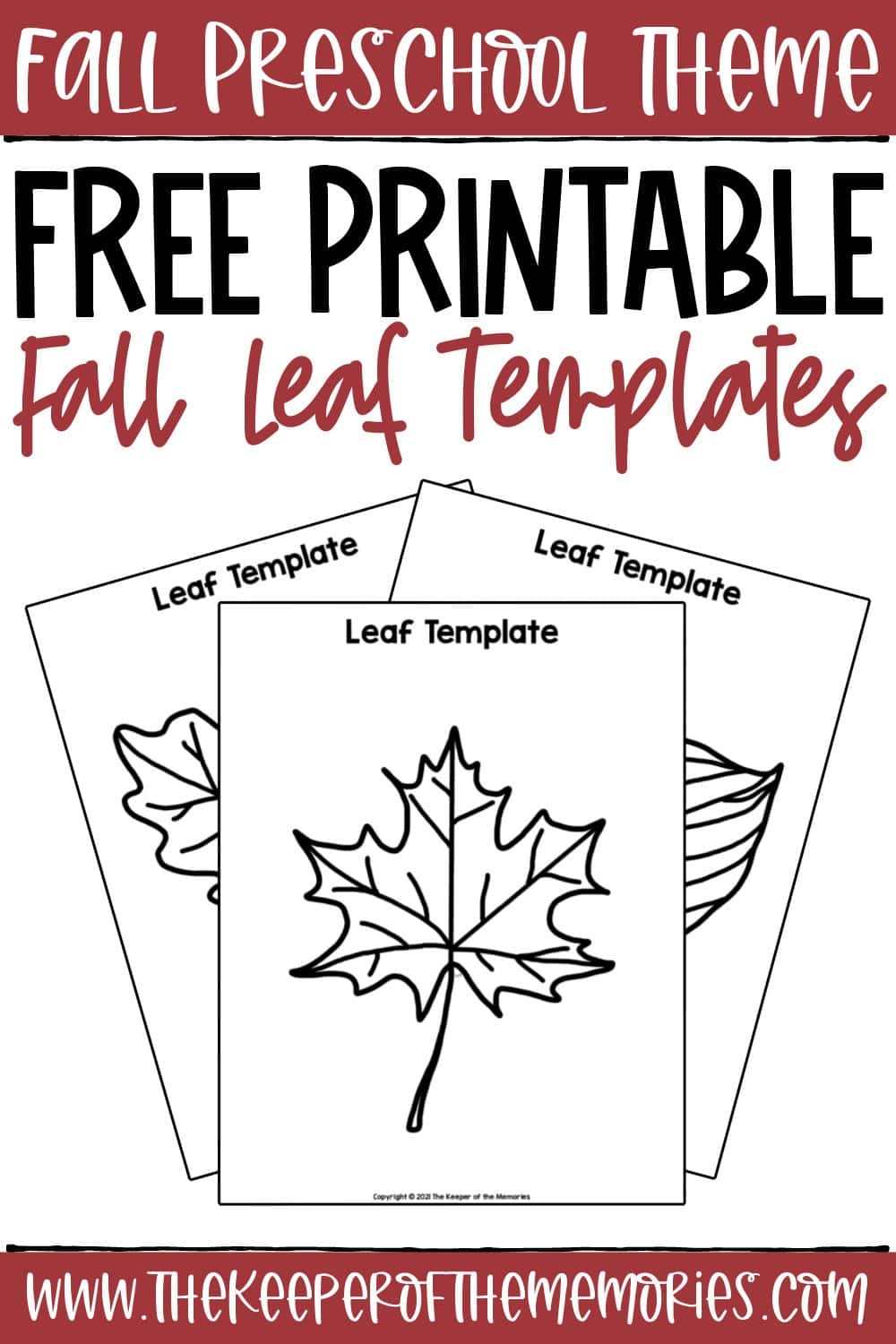 Printable Leaf Templates For Preschool